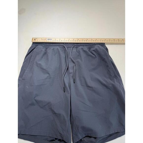 Lululemon Mens Cross Chill Shorts Size L Black 9" Inseam Drawstring - Picture 6 of 7
